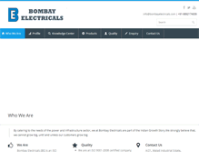 Tablet Screenshot of bombayelectricals.com